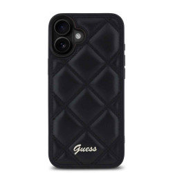 Калъф Guess GUHCP16SPSQSQSK PU Leather Quilted Black за Apple iPhone 16 Калъф Guess GUHCP16SPSQSQSK PU Leather Quilted Black за Apple iPhone 16