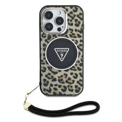 Калъф Guess IML Leopard Triangle Logo Strap MagSafe GUHMP16XHLORSSW за Apple iPhone 16 Pro Max Калъф Guess IML Leopard Triangle Logo Strap MagSafe GUHMP16XHLORSSW за Apple iPhone 16 Pro Max