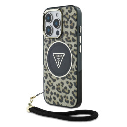Калъф Guess IML Leopard Triangle Logo Strap MagSafe GUHMP16XHLORSSW за Apple iPhone 16 Pro Max Калъф Guess IML Leopard Triangle Logo Strap MagSafe GUHMP16XHLORSSW за Apple iPhone 16 Pro Max