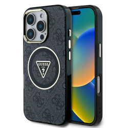 Калъф Guess IML 4G Glitter and Triangle Logo MagSafe GUHMP16XHG4PRTGK за Apple iPhone 16 Pro Max Калъф Guess IML 4G Glitter and Triangle Logo MagSafe GUHMP16XHG4PRTGK за Apple iPhone 16 Pro Max