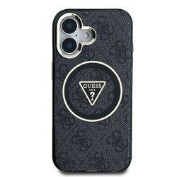 Калъф Guess IML 4G Glitter and Triangle Logo MagSafe GUHMP16SHG4PRTGK за Apple iPhone 16 Калъф Guess IML 4G Glitter and Triangle Logo MagSafe GUHMP16SHG4PRTGK за Apple iPhone 16