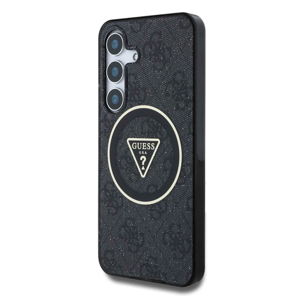 Калъф Guess IML 4G Glitter and Triangle Logo MagSafe GUHMS25MHG4PRTGK за Samsung Galaxy S25 Plus Калъф Guess IML 4G Glitter and Triangle Logo MagSafe GUHMS25MHG4PRTGK за Samsung Galaxy S25 Plus