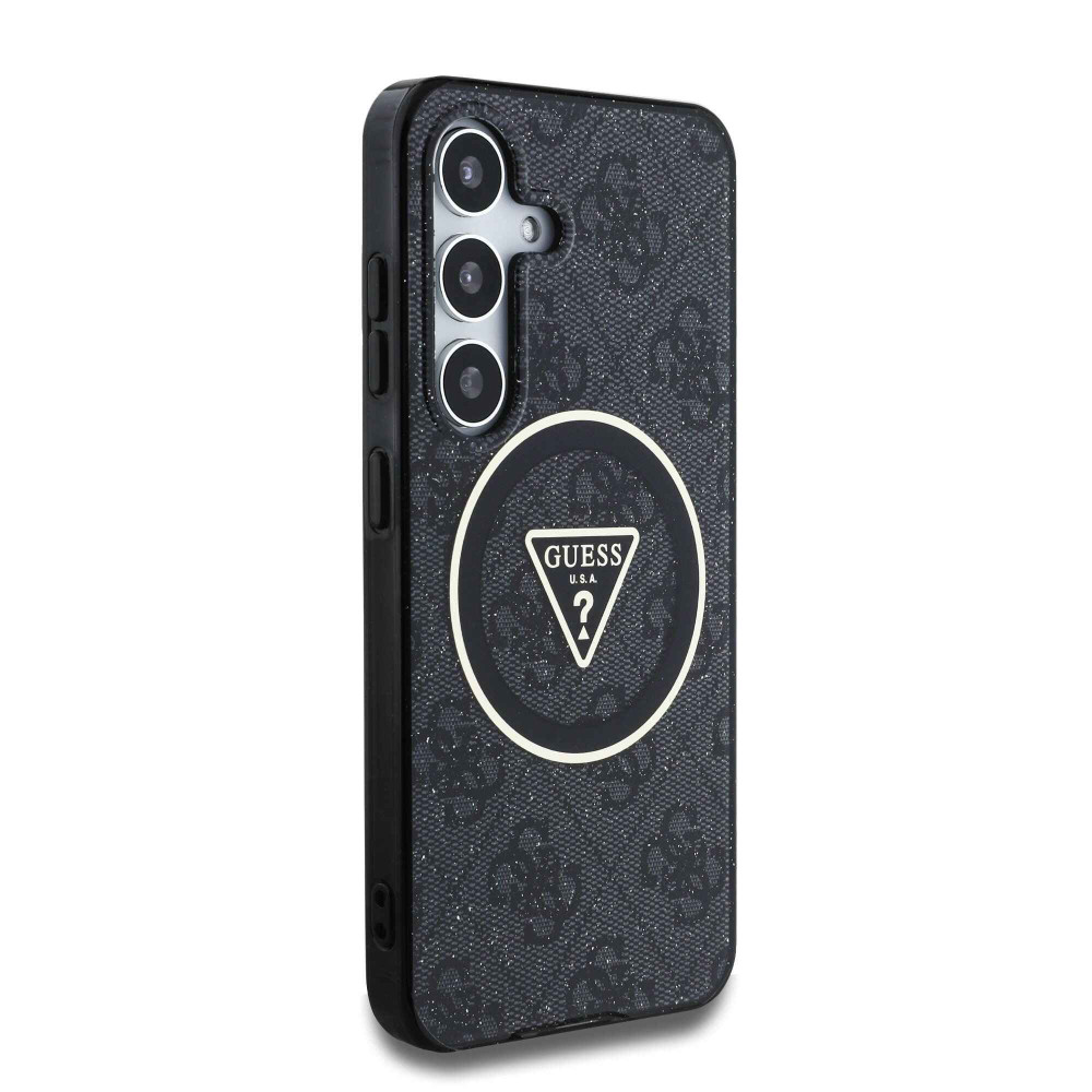 Калъф Guess IML 4G Glitter and Triangle Logo MagSafe GUHMS25MHG4PRTGK за Samsung Galaxy S25 Plus Калъф Guess IML 4G Glitter and Triangle Logo MagSafe GUHMS25MHG4PRTGK за Samsung Galaxy S25 Plus