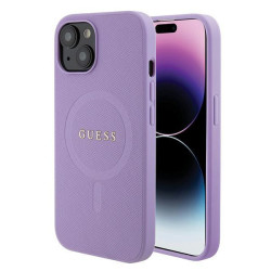 Калъф Guess Saffiano MagSafe GUHMP15SPSAHMCU за Apple iPhone 15 Калъф Guess Saffiano MagSafe GUHMP15SPSAHMCU за Apple iPhone 15