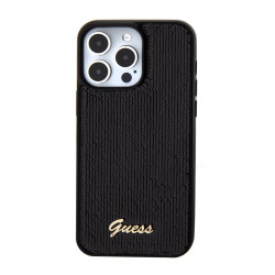 Калъф Guess Sequin Script Logo GUHCP15SPSFDGSK за Apple iPhone 15 Калъф Guess Sequin Script Logo GUHCP15SPSFDGSK за Apple iPhone 15