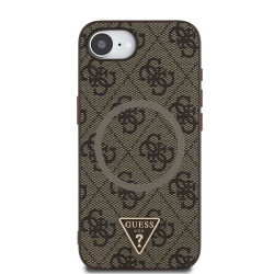 Калъф Guess 4G Strass Triangle Metal Logo MagSafe GUHMPSE4P4TDPW за Apple iPhone 16e Калъф Guess 4G Strass Triangle Metal Logo MagSafe GUHMPSE4P4TDPW за Apple iPhone 16e