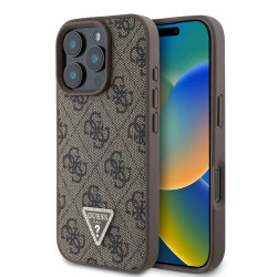 Калъф Guess 4G Strass Triangle Metal Logo GUHCP16LP4TDPW за Apple iPhone 16 Pro Калъф Guess 4G Strass Triangle Metal Logo GUHCP16LP4TDPW за Apple iPhone 16 Pro