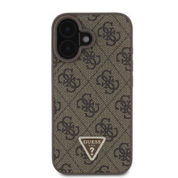 Калъф Guess 4G Strass Triangle Metal Logo + Crossbody Strap GUHCP16SP4TDSCPW за Apple iPhone 16 Калъф Guess 4G Strass Triangle Metal Logo + Crossbody Strap GUHCP16SP4TDSCPW за Apple iPhone 16