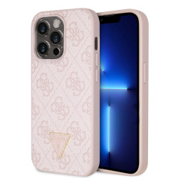Калъф Guess 4G Strass Triangle Metal Logo GUHCP15LP4TDPP за Apple iPhone 15 Pro Калъф Guess 4G Strass Triangle Metal Logo GUHCP15LP4TDPP за Apple iPhone 15 Pro