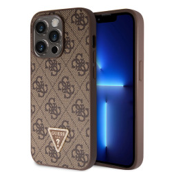 Калъф Guess 4G Strass Triangle Metal Logo GUHCP15LP4TDPW за Apple iPhone 15 Pro Калъф Guess 4G Strass Triangle Metal Logo GUHCP15LP4TDPW за Apple iPhone 15 Pro