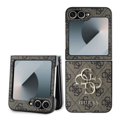 Калъф Guess PU 4G Metal Logo Brown GUHCZF64GMGBR  за Samsung Galaxy Z Flip 6 Калъф Guess PU 4G Metal Logo Brown GUHCZF64GMGBR  за Samsung Galaxy Z Flip 6