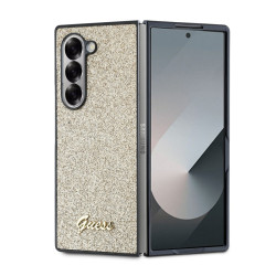Калъф Guess GUHCZFD6HGGSHD PC/TPU Glitter Flakes Metal Logo Gold за Samsung Galaxy Z Fold 6 Калъф Guess GUHCZFD6HGGSHD PC/TPU Glitter Flakes Metal Logo Gold за Samsung Galaxy Z Fold 6