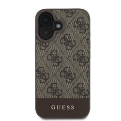 Калъф Guess PU 4G Stripe Brown GUHCP16SG4GLBR за Apple iPhone 16 Калъф Guess PU 4G Stripe Brown GUHCP16SG4GLBR за Apple iPhone 16