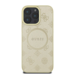 Калъф Guess Saffiano Peony Stamp MagSafe Gold GUHMP16XPSAPSMED за Apple iPhone 16 Pro Max Калъф Guess Saffiano Peony Stamp MagSafe Gold GUHMP16XPSAPSMED за Apple iPhone 16 Pro Max