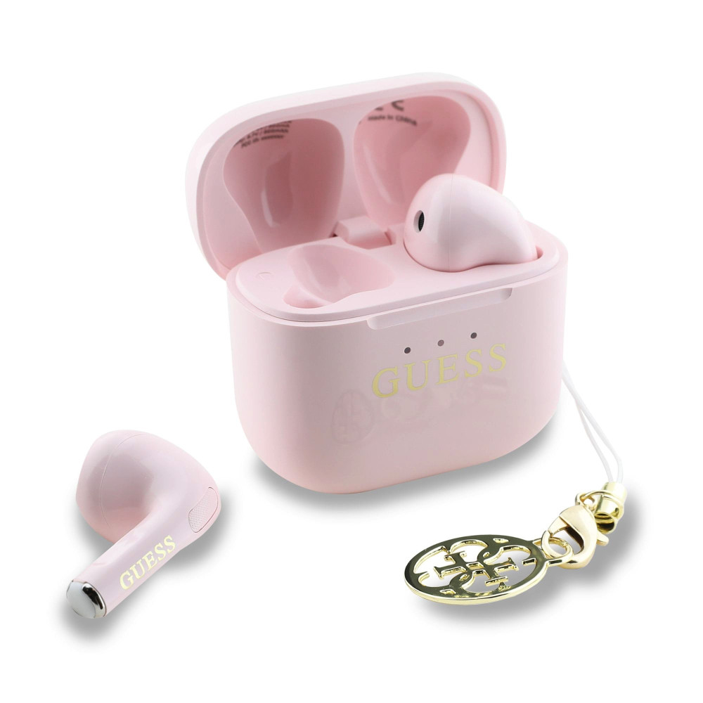 Слушалки GUESS Classic Logo Charm - (GUTWSXMCCLP), TWS, с Bluetooth Слушалки GUESS Classic Logo Charm - (GUTWSXMCCLP), TWS, с Bluetooth