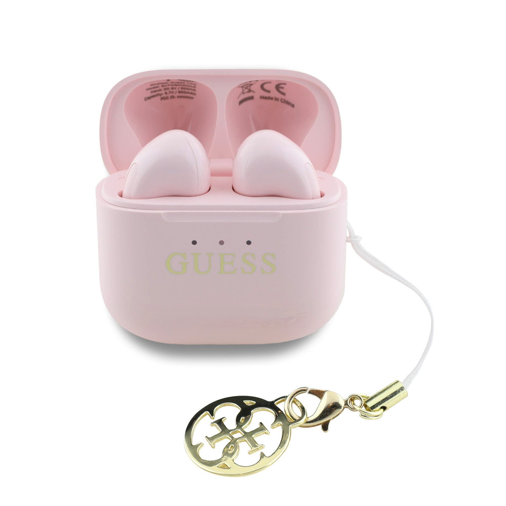 Слушалки GUESS Classic Logo Charm - (GUTWSXMCCLP), TWS, с Bluetooth Слушалки GUESS Classic Logo Charm - (GUTWSXMCCLP), TWS, с Bluetooth