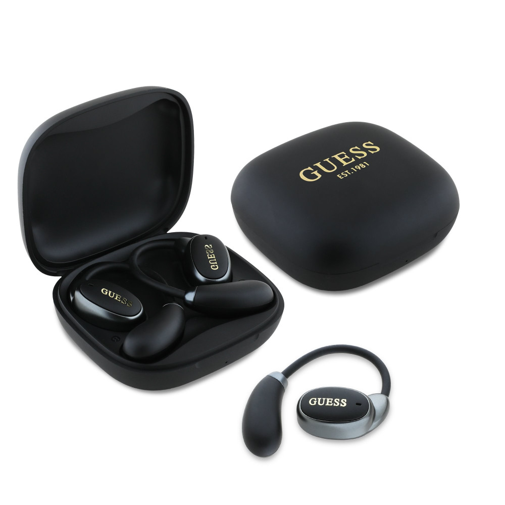 Слушалки GUESS Satin Classic Logo OWS - (GUTWSV18HOGEK) TWS, с Bluetooth Слушалки GUESS Satin Classic Logo OWS - (GUTWSV18HOGEK) TWS, с Bluetooth