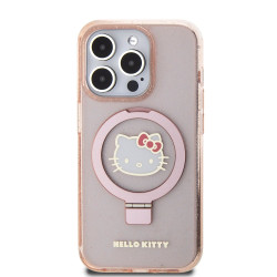 Калъф Hello Kitty IML Ringstand Glitter Kitty Head Logo Pink HKHMP15LHRSGEP за Apple iPhone 15 Pro Калъф Hello Kitty IML Ringstand Glitter Kitty Head Logo Pink HKHMP15LHRSGEP за Apple iPhone 15 Pro