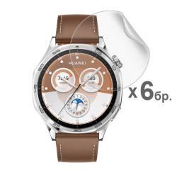 Хидрогел протектор за смарт часовник Huawei Watch GT5 46мм - 6 броя Хидрогел протектор за смарт часовник Huawei Watch GT5 46мм - 6 броя