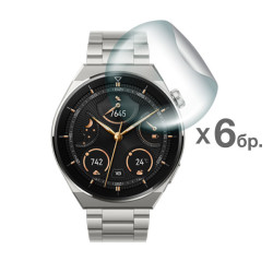 Хидрогел протектор за смарт часовник Huawei Watch GT3 Pro 46мм - 6 броя Хидрогел протектор за смарт часовник Huawei Watch GT3 Pro 46мм - 6 броя