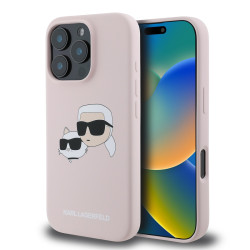 Калъф Karl Lagerfeld Liquid Silicone Double Heads MagSafe KLHMP16LSKCHPPLP за Apple iPhone 16 Pro Калъф Karl Lagerfeld Liquid Silicone Double Heads MagSafe KLHMP16LSKCHPPLP за Apple iPhone 16 Pro