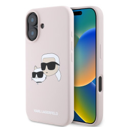 Калъф Karl Lagerfeld Liquid Silicone Double Heads MagSafe KLHMP16SSKCHPPLP за Apple iPhone 16 Калъф Karl Lagerfeld Liquid Silicone Double Heads MagSafe KLHMP16SSKCHPPLP за Apple iPhone 16