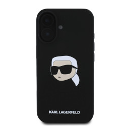 Калъф Karl Lagerfeld Liquid Silicone Karl Head MagSafe KLHMP16SSKHPPLK за Apple iPhone 16 Калъф Karl Lagerfeld Liquid Silicone Karl Head MagSafe KLHMP16SSKHPPLK за Apple iPhone 16