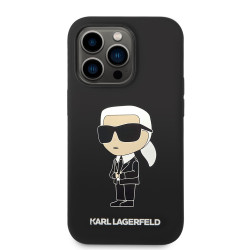 Калъф Karl Lagerfeld Liquid Silicone Ikonik NFT KLHCP15XSNIKBCK за Apple iPhone 15 Pro Max Калъф Karl Lagerfeld Liquid Silicone Ikonik NFT KLHCP15XSNIKBCK за Apple iPhone 15 Pro Max