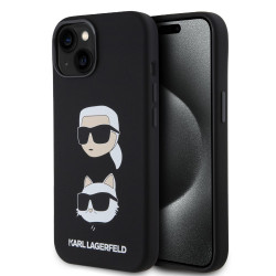 Калъф Karl Lagerfeld Liquid Silicone Karl and Choupette Heads KLHCP15SSDHKCNK за Apple iPhone 15 Калъф Karl Lagerfeld Liquid Silicone Karl and Choupette Heads KLHCP15SSDHKCNK за Apple iPhone 15