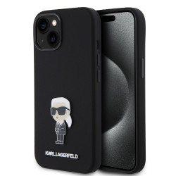 Калъф Karl Lagerfeld Liquid Silicone Metal Ikonik KLHCP15SSMHKNPK за Apple iPhone 15 Калъф Karl Lagerfeld Liquid Silicone Metal Ikonik KLHCP15SSMHKNPK за Apple iPhone 15