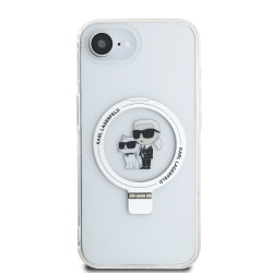 Калъф Karl Lagerfeld - Ringstand K/C MagSafe KLHMPSE4HMRSKCH за Apple iPhone 16e Калъф Karl Lagerfeld - Ringstand K/C MagSafe KLHMPSE4HMRSKCH за Apple iPhone 16e