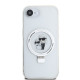 Калъф Karl Lagerfeld - Ringstand K/C MagSafe KLHMPSE4HMRSKCH за Apple iPhone 16e Калъф Karl Lagerfeld - Ringstand K/C MagSafe KLHMPSE4HMRSKCH за Apple iPhone 16e