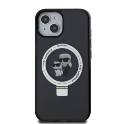 Калъф Karl Lagerfeld - Ringstand Karl and Choupette MagSafe KLHMP15SHMRSKCK за Apple iPhone 15 Калъф Karl Lagerfeld - Ringstand Karl and Choupette MagSafe KLHMP15SHMRSKCK за Apple iPhone 15
