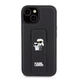 Калъф Karl Lagerfeld Saffiano Grip Stand Metal Logo KLHCP15SGSAKCPK за Apple iPhone 15 Калъф Karl Lagerfeld Saffiano Grip Stand Metal Logo KLHCP15SGSAKCPK за Apple iPhone 15