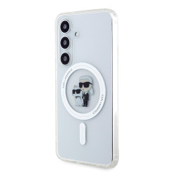 Калъф Karl Lagerfeld IML Glitter Karl and Choupette MagSafe Transparent KLHMS24MHGKCNOT за Samsung Galaxy S24 Калъф Karl Lagerfeld IML Glitter Karl and Choupette MagSafe Transparent KLHMS24MHGKCNOT за Samsung Galaxy S24