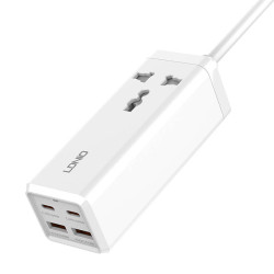 Зарядно устройство 220V LDNIO 65W - SC1418, 2xUSB-A, 2xUSB-C, AC, Desktop 2500W Зарядно устройство 220V LDNIO 65W - SC1418, 2xUSB-A, 2xUSB-C, AC, Desktop 2500W