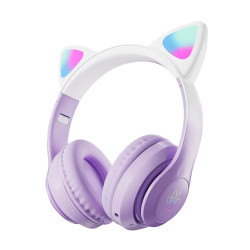 Слушалки с ушички Bluetooth CAT ear STN-28 Pro, LED светлини Слушалки с ушички Bluetooth CAT ear STN-28 Pro, LED светлини