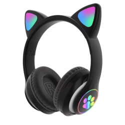 Слушалки с ушички Bluetooth CAT ear STN-28, LED светлини Слушалки с ушички Bluetooth CAT ear STN-28, LED светлини
