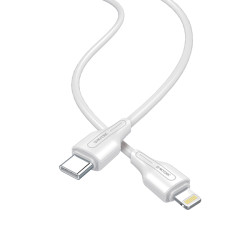 Кабел NORDIC 30W, Type-C - Lightning, 1 метър  Кабел NORDIC 30W, Type-C - Lightning, 1 метър