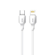 Кабел NORDIC 30W, Type-C - Lightning, 1 метър  Кабел NORDIC 30W, Type-C - Lightning, 1 метър