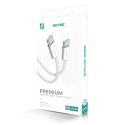 Кабел NORDIC 100W  Type-C - Type-C, 1 метър         Кабел NORDIC 100W  Type-C - Type-C, 1 метър