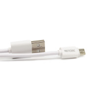 Кабел NORDIC, USB - Micro, 2.1A, 1 метър  Кабел NORDIC, USB - Micro, 2.1A, 1 метър