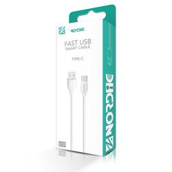 Кабел NORDIC, USB - Type-C, 2 метра  Кабел NORDIC, USB - Type-C, 2 метра