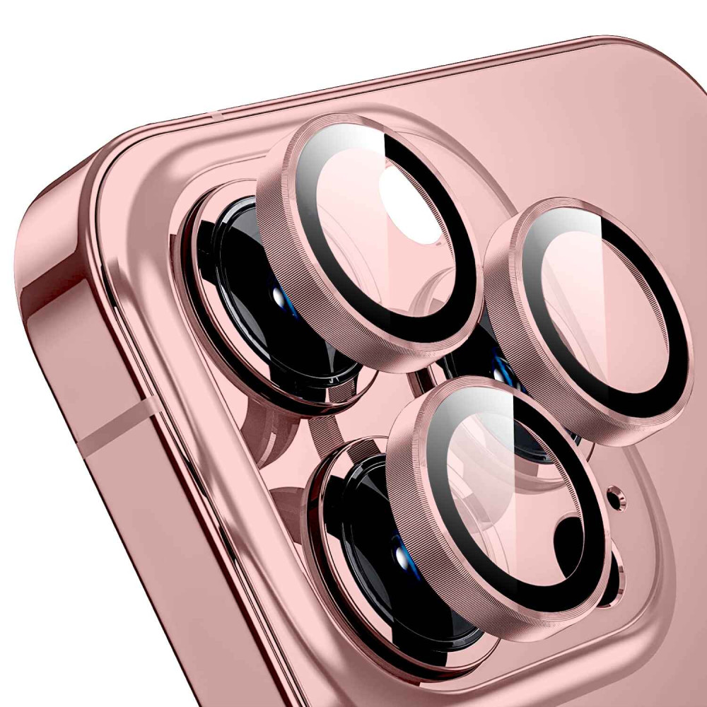 Метални лещи за камера NORDIC за Apple iPhone 13 Mini - розови Метални лещи за камера NORDIC за Apple iPhone 13 Mini - розови