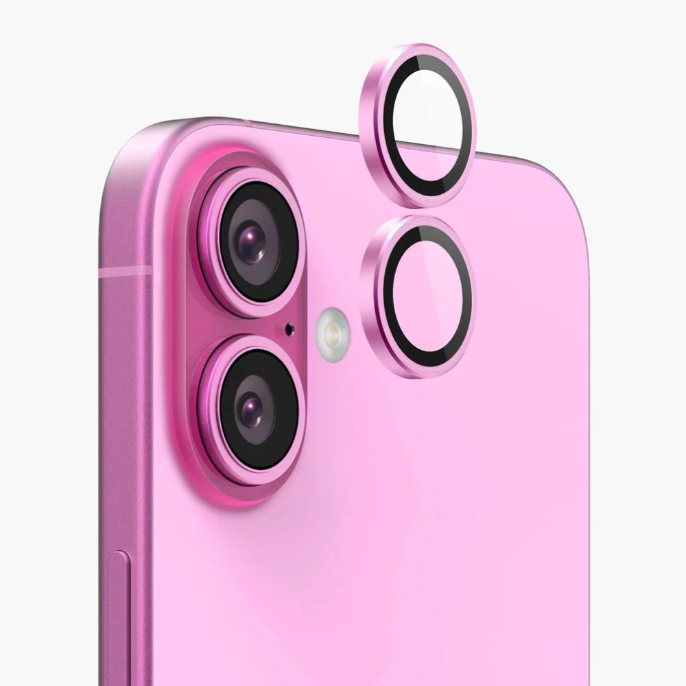 Метални лещи за камера NORDIC за Apple iPhone 16 - розови Метални лещи за камера NORDIC за Apple iPhone 16 - розови
