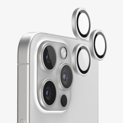 Метални лещи за камера NORDIC за Apple iPhone 16 Pro Max - титаниево бели Метални лещи за камера NORDIC за Apple iPhone 16 Pro Max - титаниево бели
