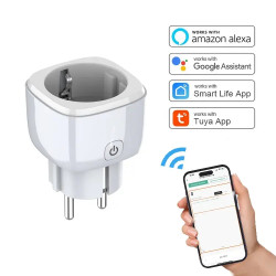 Интелигентен контакт NORDIC - 16А, работи с App - Tuya / SmartLife Интелигентен контакт NORDIC - 16А, работи с App - Tuya / SmartLife