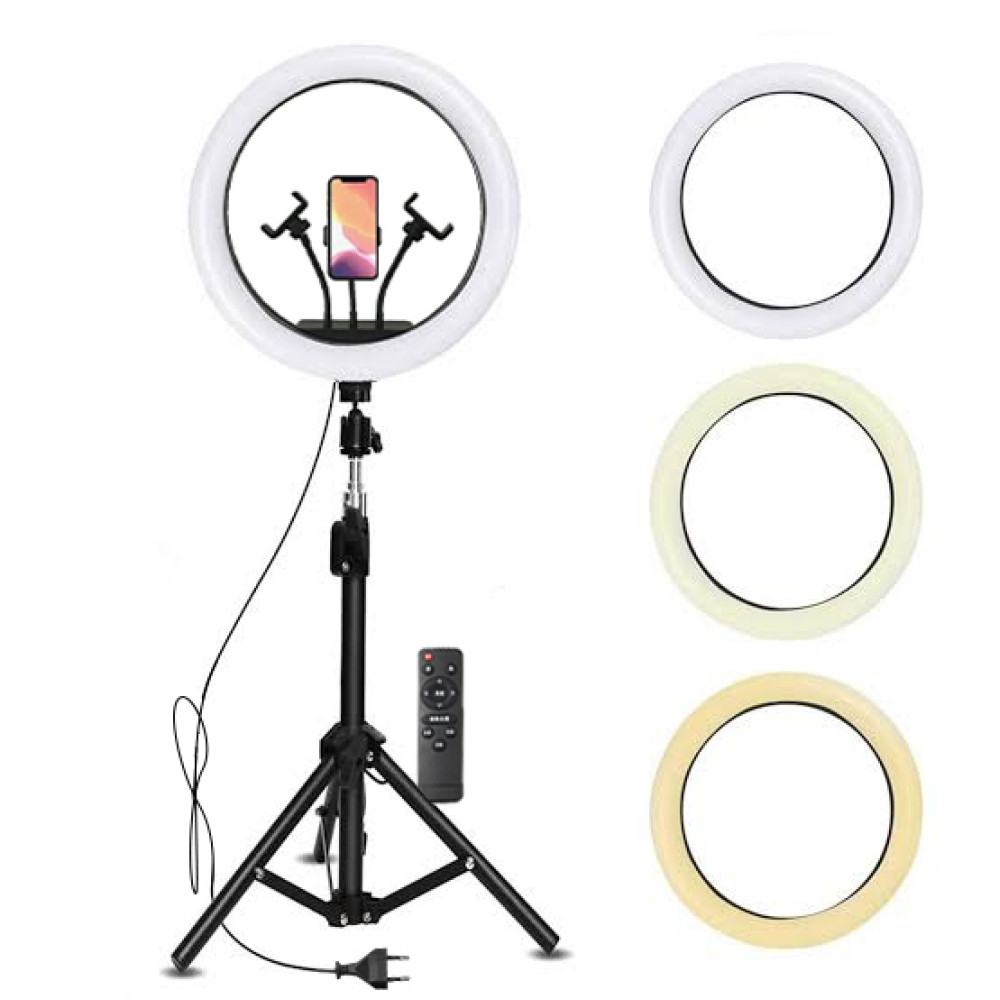 Ринг лампа LED 38см (бяла) + Tripod стойка 200см Ринг лампа LED 38см (бяла) + Tripod стойка 200см