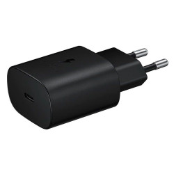 Зарядно устройство 220V Samsung - EP-TA800EBE 25W, USB-C, (bulk опаковка)  Зарядно устройство 220V Samsung - EP-TA800EBE 25W, USB-C, (bulk опаковка)