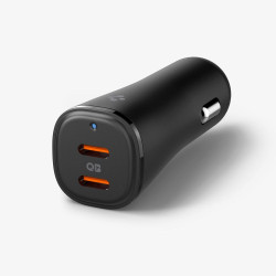 Зарядно за автомобил 12V SPIGEN 50W, 2xUSB-C, Arcstation Essential EV502 - ACP08523 Зарядно за автомобил 12V SPIGEN 50W, 2xUSB-C, Arcstation Essential EV502 - ACP08523